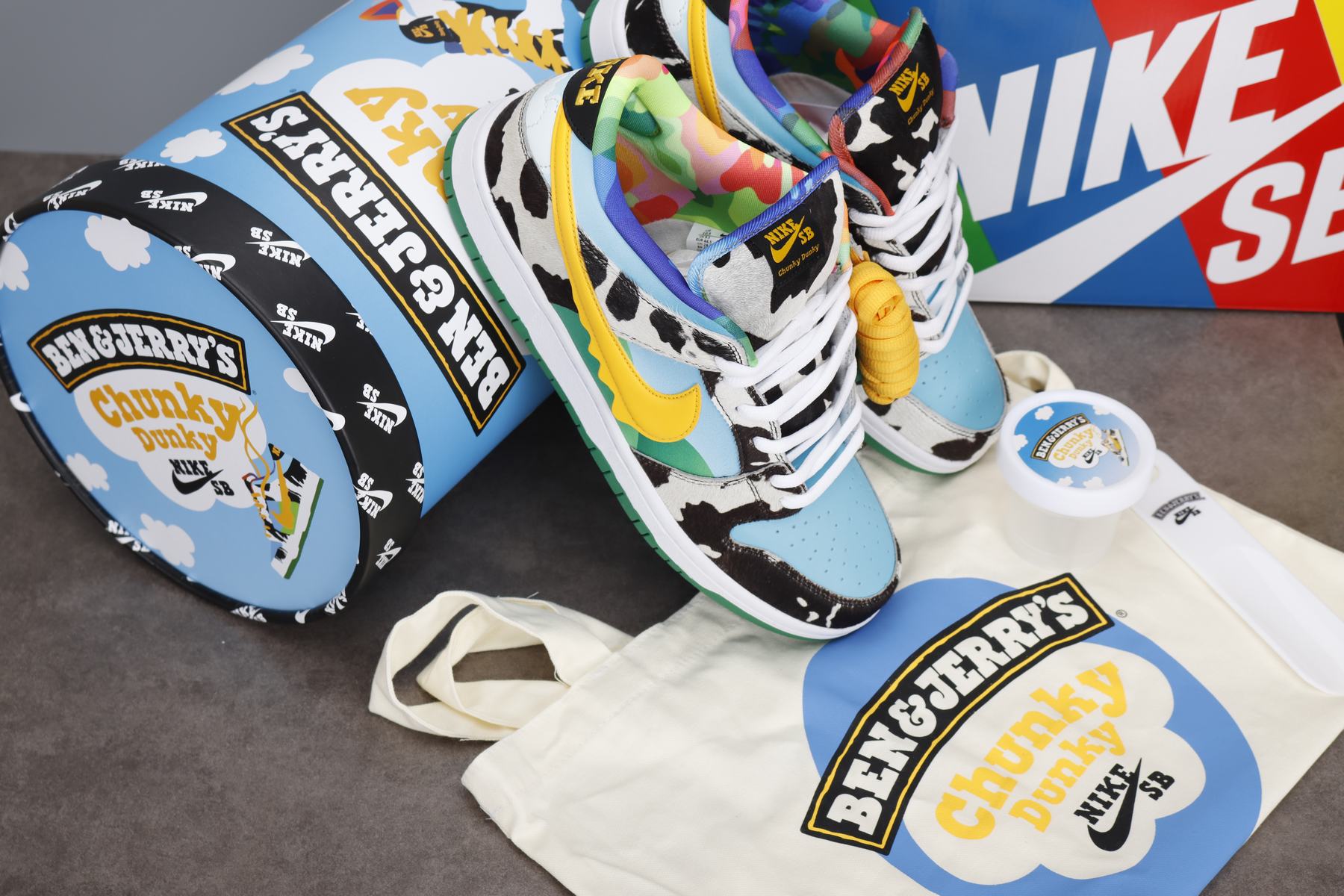 nike dunk ben and jerry's special box