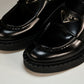 Prada Chocolate Patent Loafers 'Black'