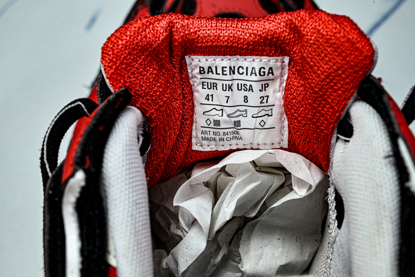 Вalenciaga Soleless Sneaker 'Red Black'