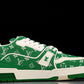 Louis Vuittоп Trainer Low 'Green Monogram Textile'