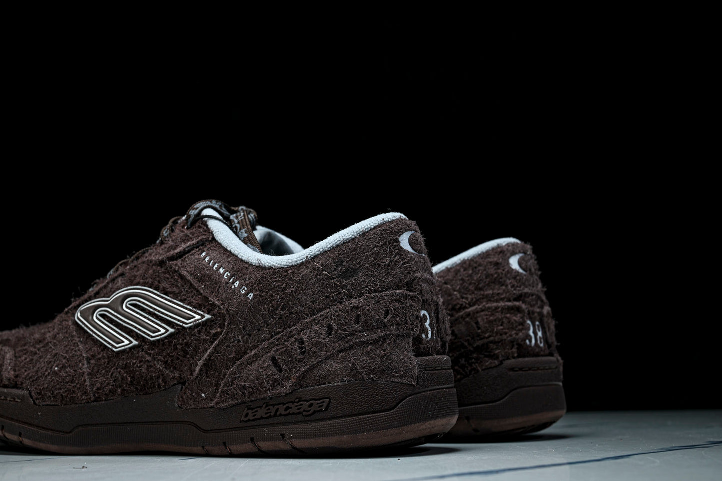 Вalenciaga Hamptons Suede Sneaker 'Dark Brown'