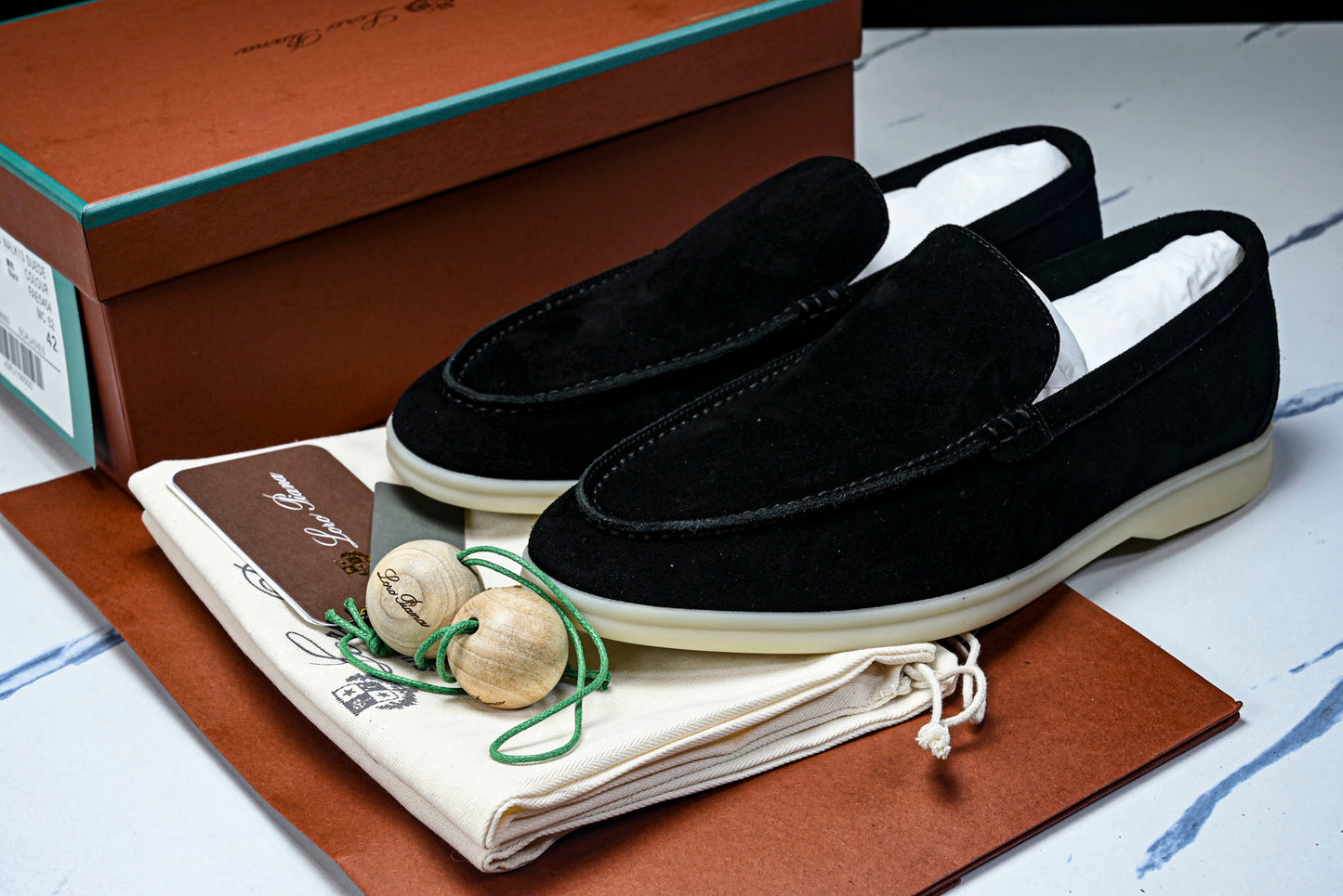 Loro Piana Summer Walk Loafer 'Black'