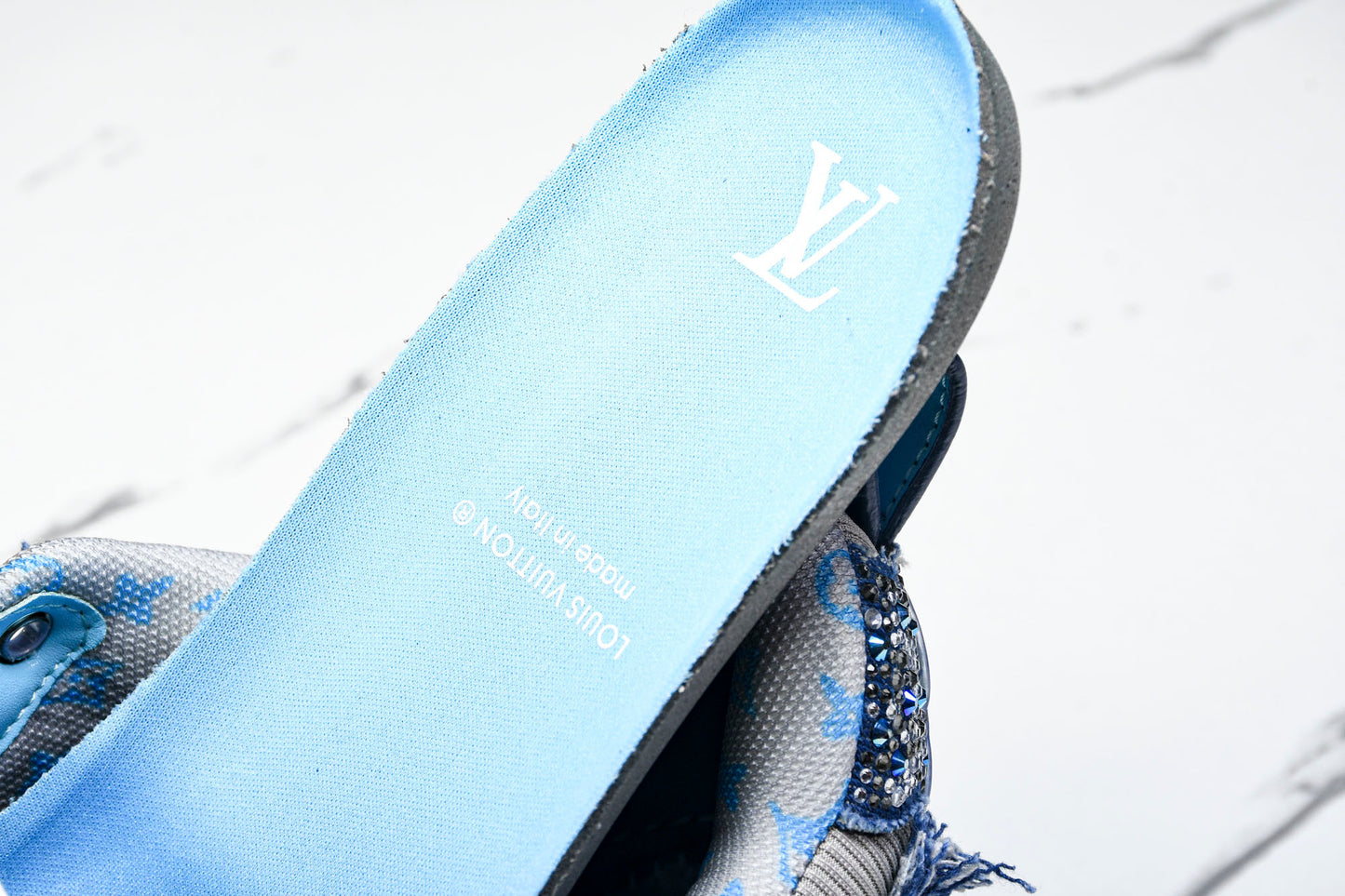 Louis Vuittоп Skate Sneaker 'Blue Denim Crystals'