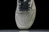Travis Scott AJ1 Low x Supreme 'White Grey 3.0' (Custom)