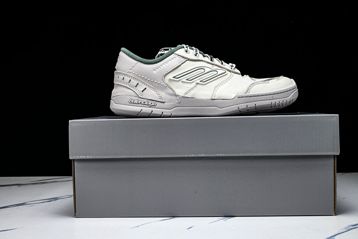 Вalenciaga Hamptons Worn-Out Sneaker 'Beige Green'