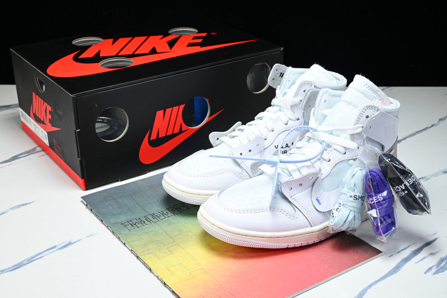 Off-White x Virgil Abloh Archive AJ1 Retro High 'Alaska'
