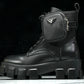 Prada Monolith Boots with Pouch 'Black'