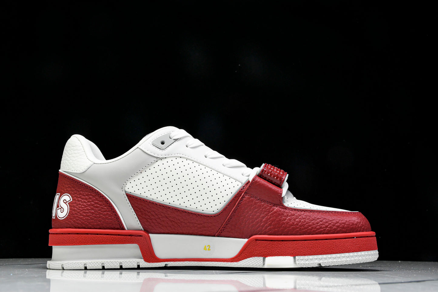 Louis Vuittоп Trainer Low Velcro Strap 'Perforated Red'