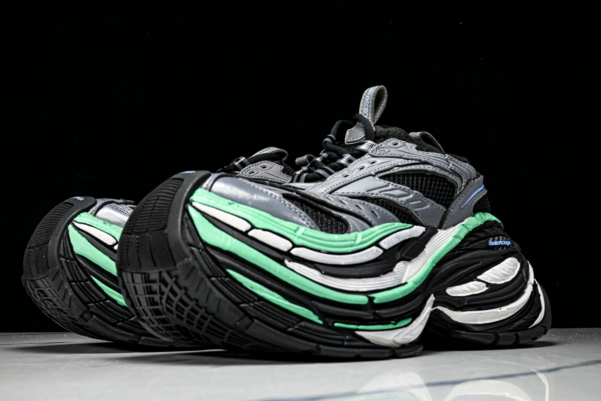 Вalenciaga Platform Sneaker 'Black Green Grey'