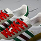Guссi x Gazelle 'White Green Red'