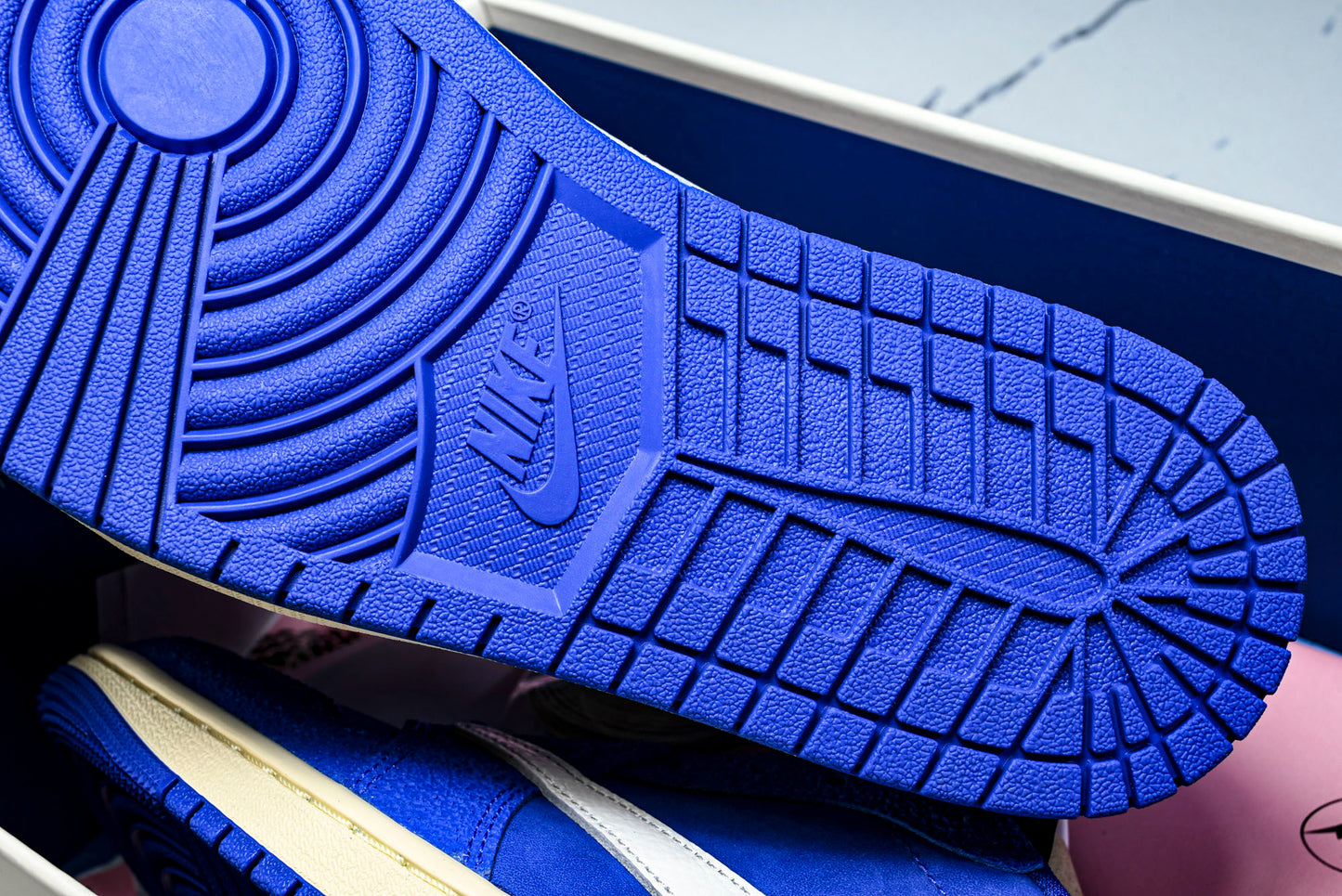 Travis Scott x Fragment AJ1 Low ‘Reverse Sail Military Blue’ (Unreleased)