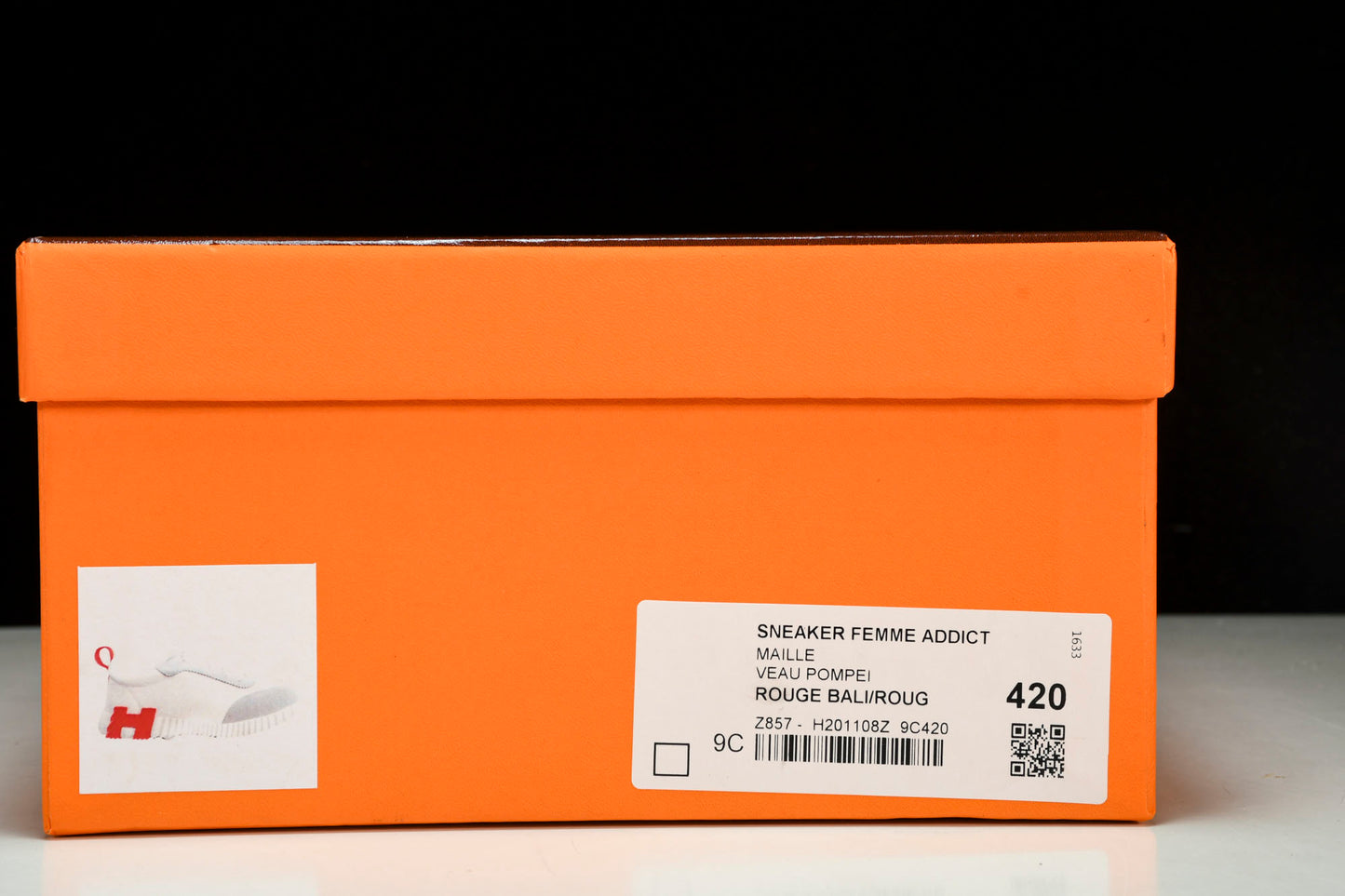 Hermès Bouncing Sneaker 'Blanc Orange Gris'