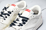 Travis Scott AJ1 Low x Supreme 'White Black Sole' (Custom)