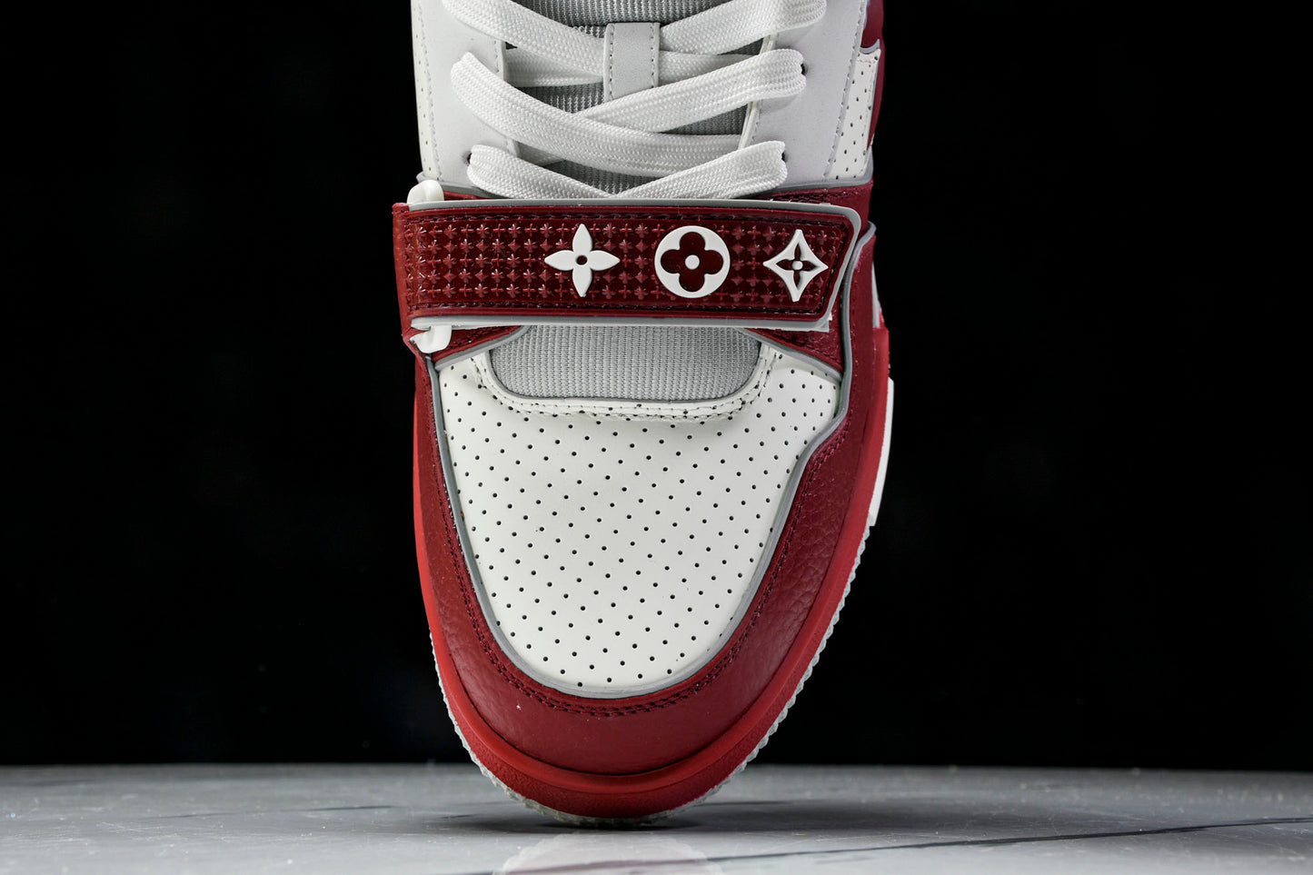 Louis Vuittоп Trainer Low Velcro Strap 'Perforated Red'