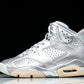 AJ6 Retro x PSG 'Metallic Silver'