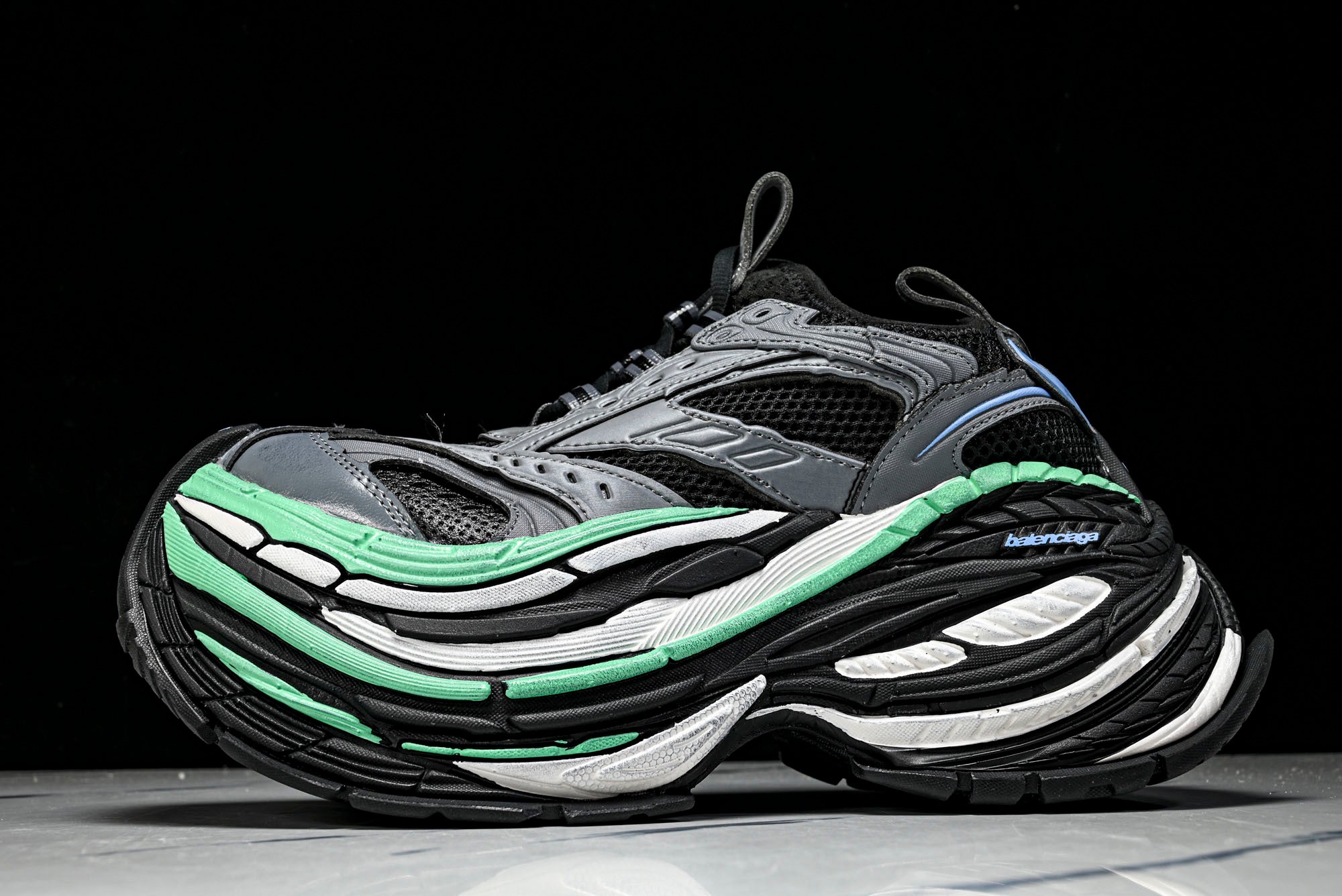 Вalenciaga Platform Sneaker 'Black Green Grey'