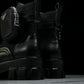 Prada Monolith Boots with Pouch 'Black'
