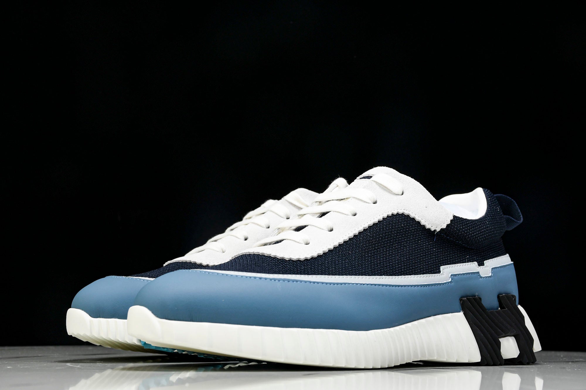 Hermès Bouncing Sneaker Panelled 'Marine Bleu Blanc'