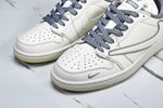 Travis Scott AJ1 Low x Supreme 'White Grey 3.0' (Custom)