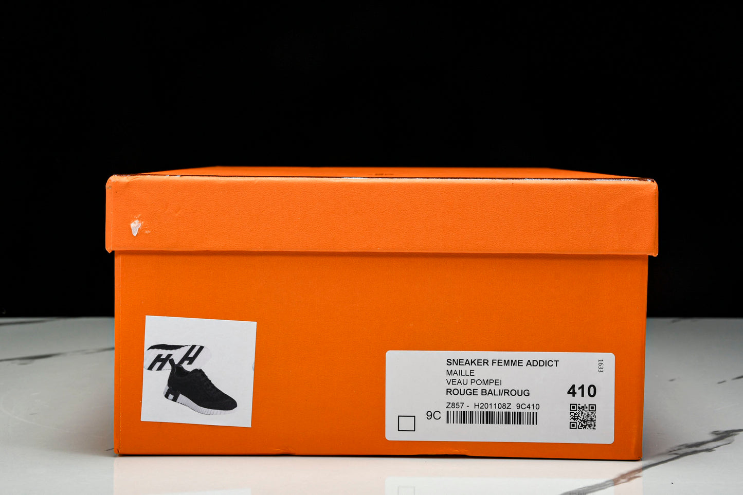 Hermès Bouncing Sneaker 'Noir Blanc'