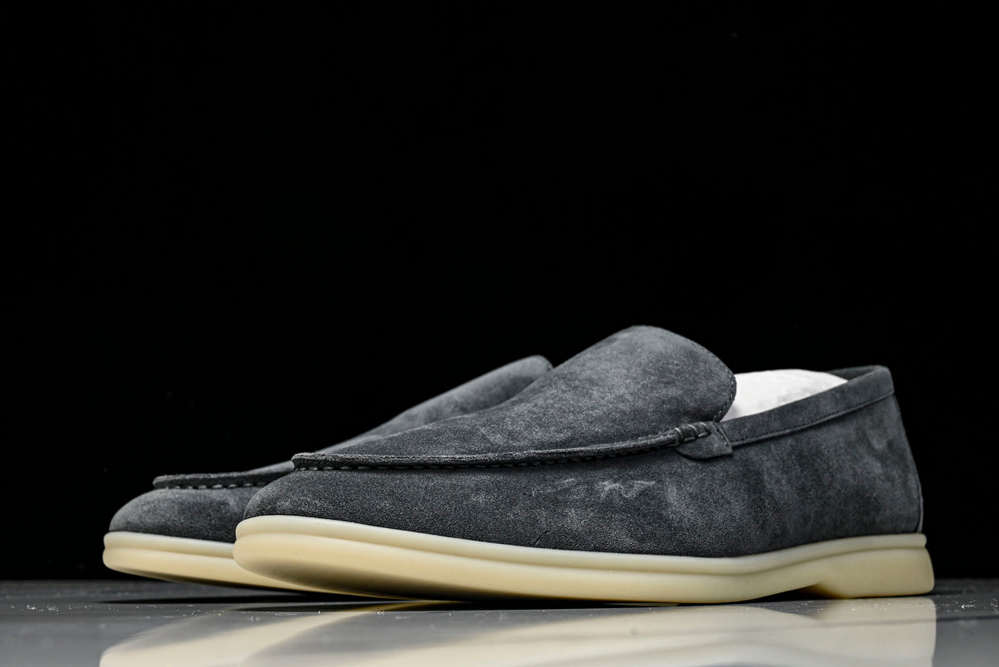 Loro Piana Summer Walk Loafer 'Charcoal'