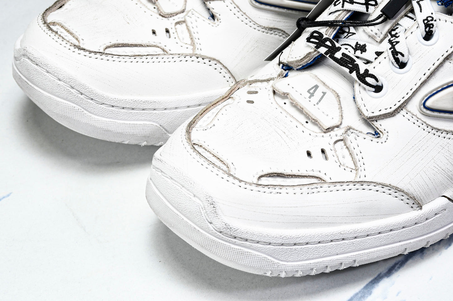 Вalenciaga Hamptons Worn-Out Sneaker 'White Blue'