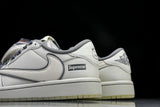 Travis Scott AJ1 Low x Supreme 'White Grey 3.0' (Custom)