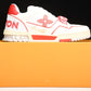 Louis Vuittоп Trainer Low Velcro Strap 'Red Mesh'