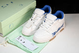 Off-White Out Of Office OOO Low Top "For Walking" - White Blue