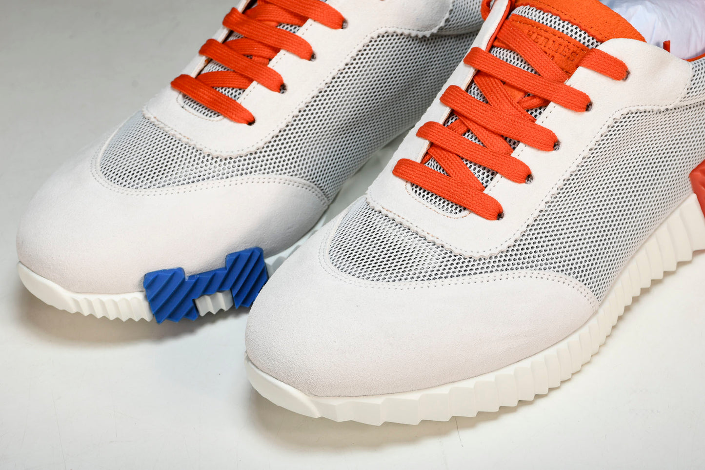 Hermès Bouncing Sneaker 'Blanc Orange Bleu'