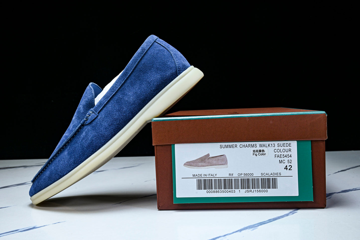 Loro Piana Summer Walk Loafer 'Blue'