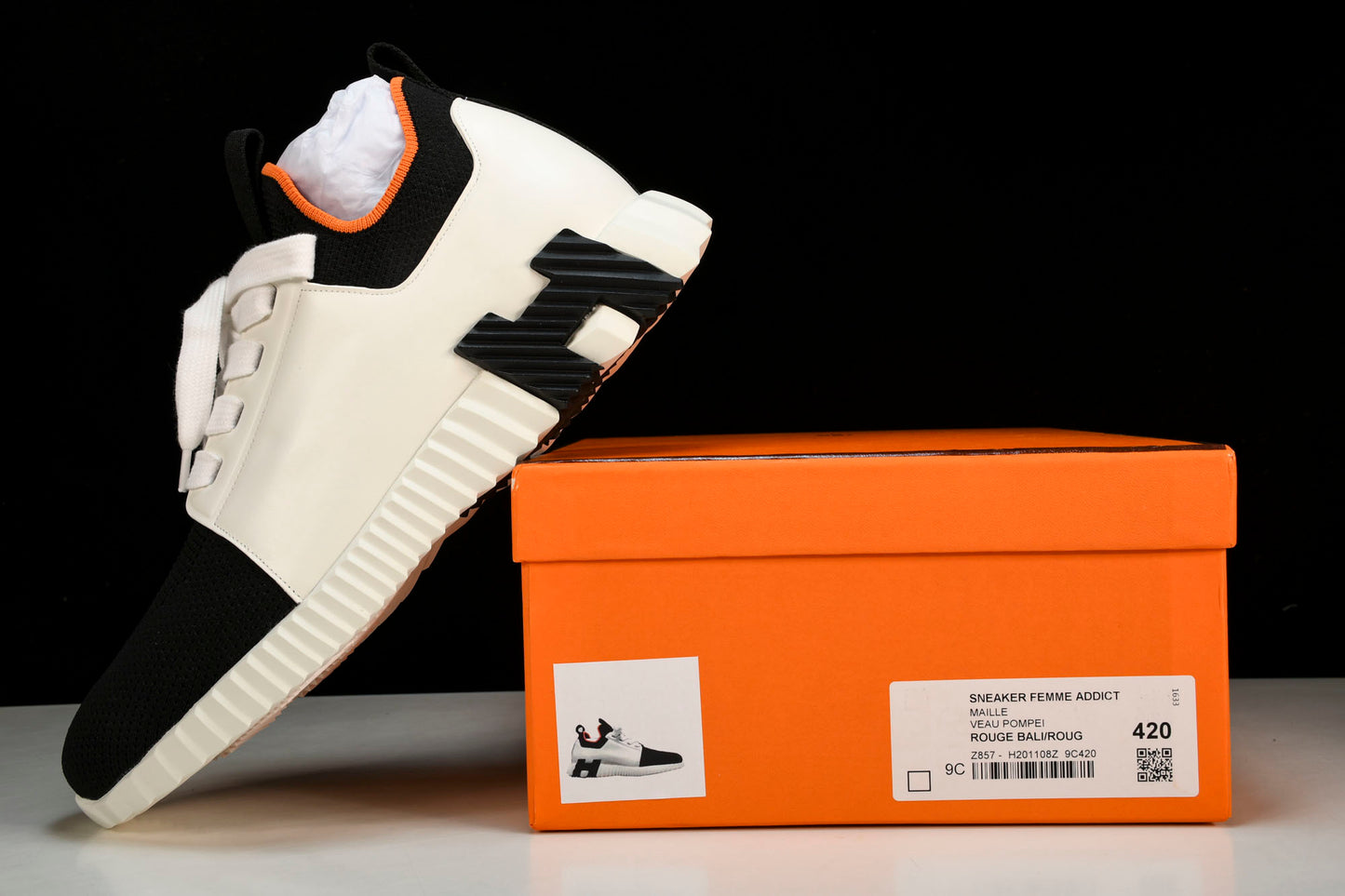 Нermès Depart Sneaker 'Noir Blanc'