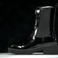 Prada Patent Chelsea Boots 'Black'
