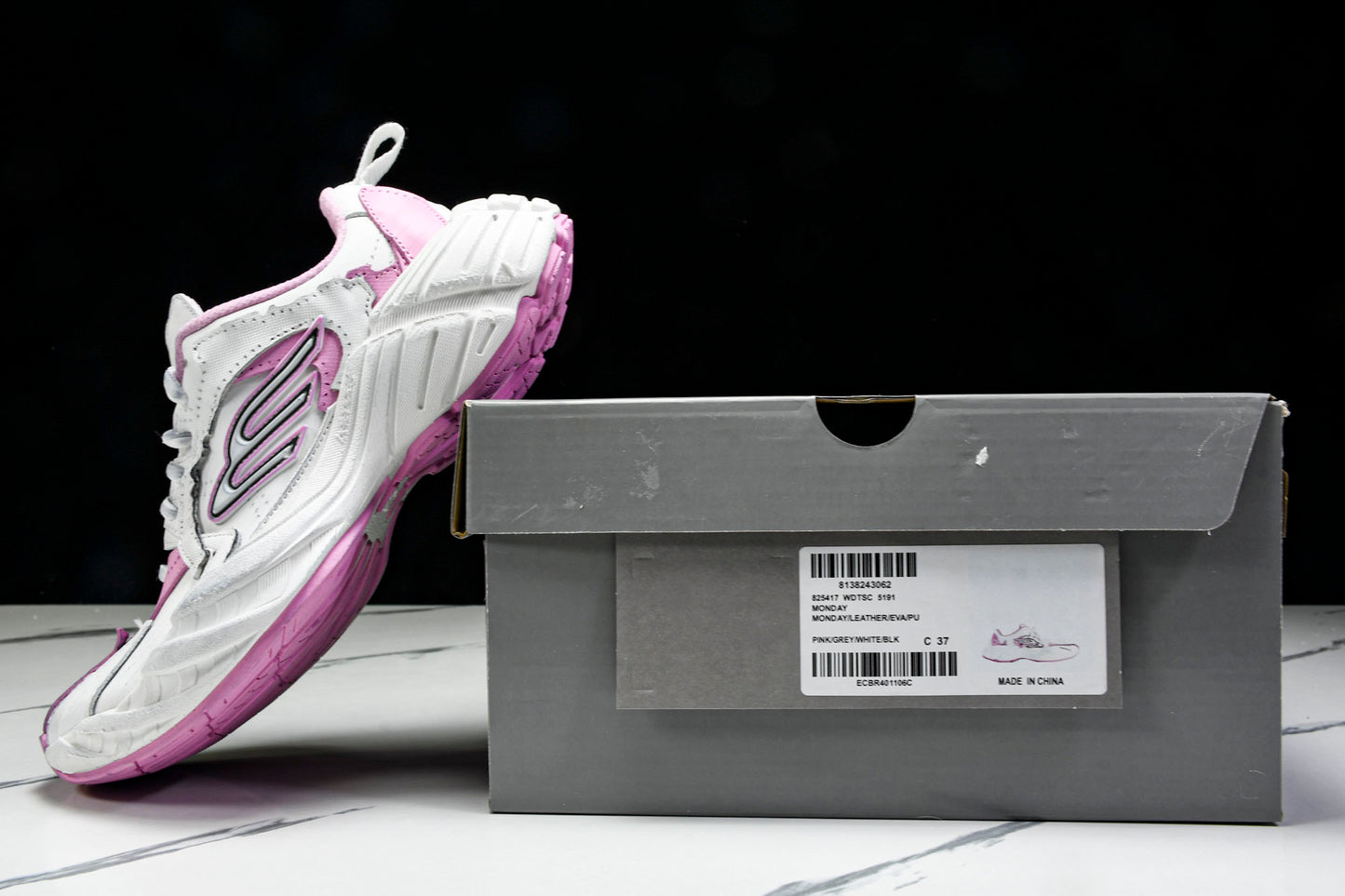 Вalenciaga Monday Shoe 'White Pink'