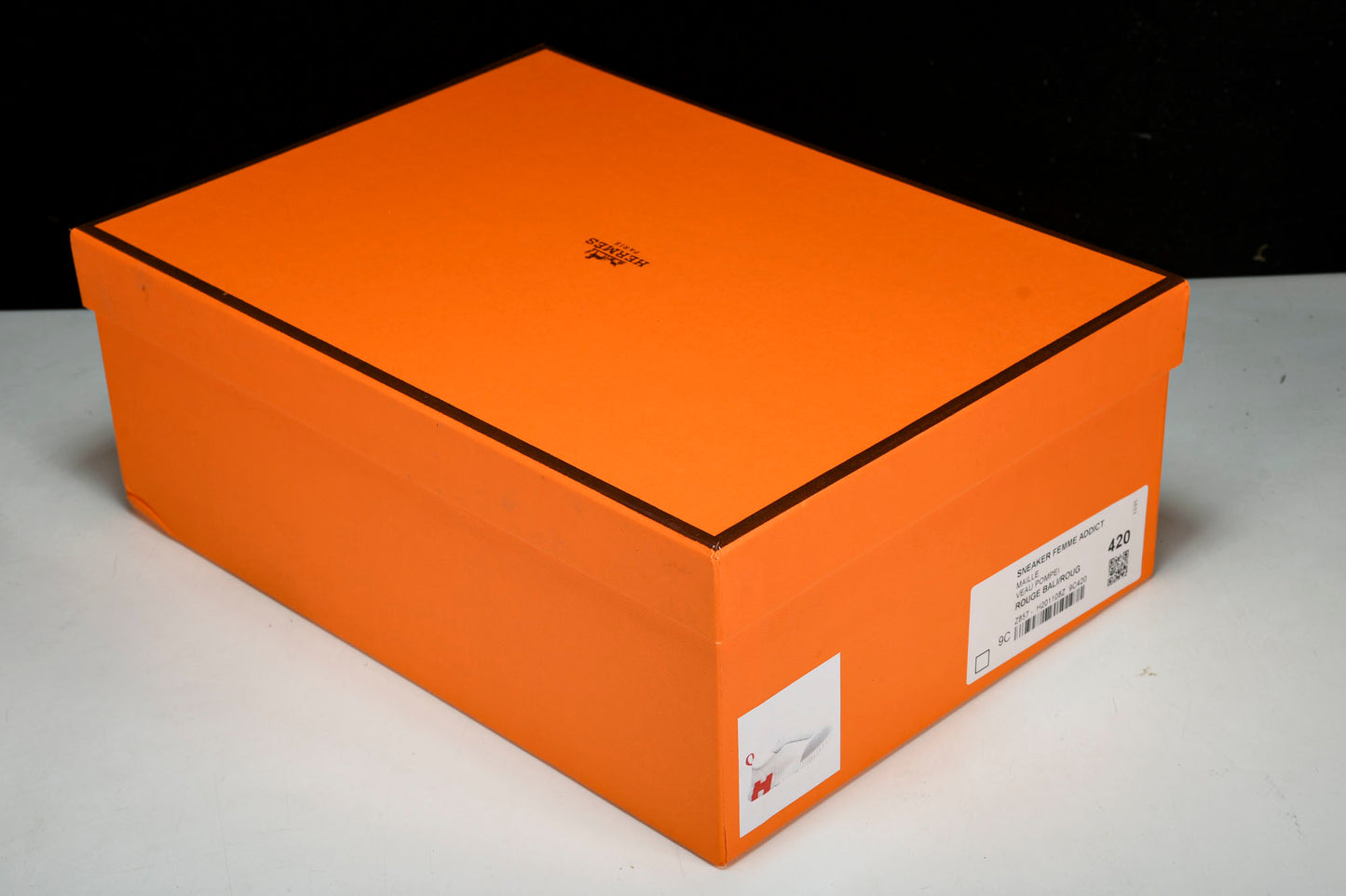 Hermès Bouncing Sneaker 'Blanc Orange Gris'