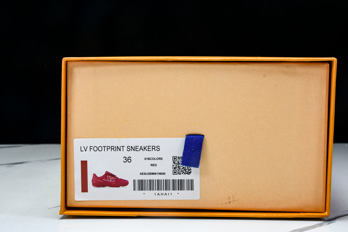 Louis Vuittоп Footprint Football Sneaker 'Red'