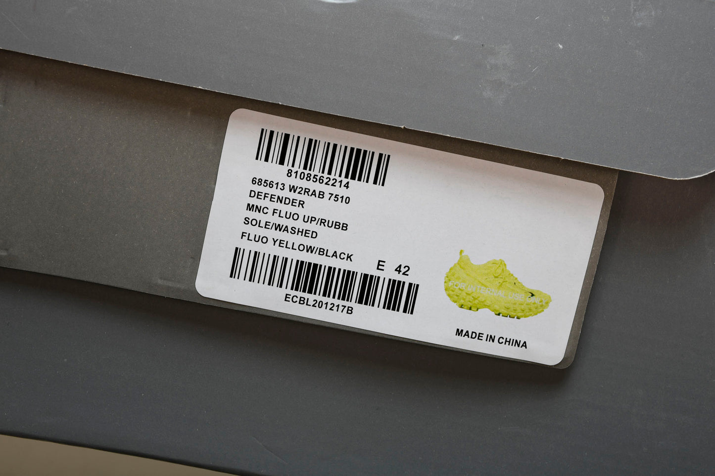 Defender (Bouncer) Sneaker 'Neon Yellow'