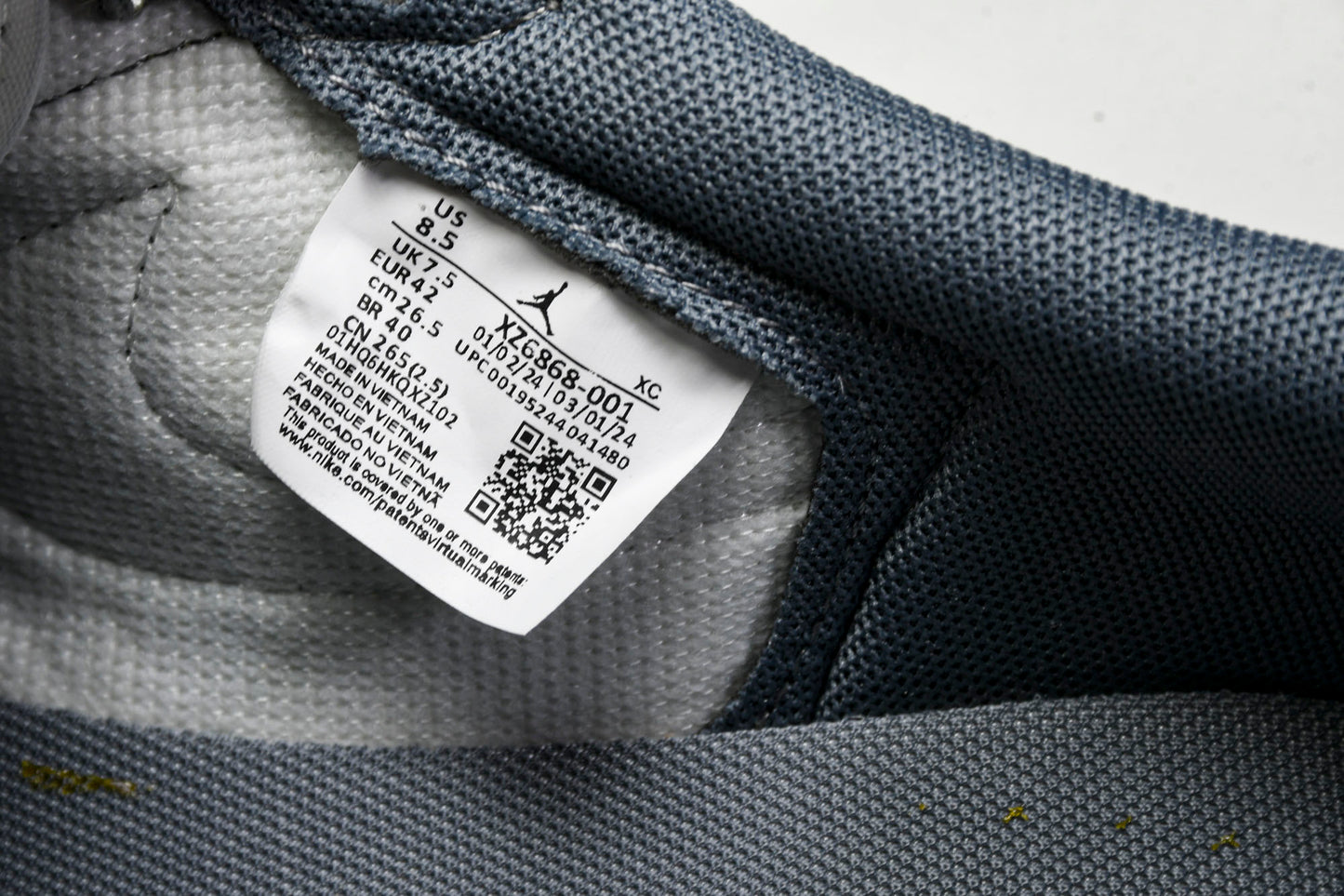 Travis Scott AJ1 Low x Stussy 'Grey White' (Custom)
