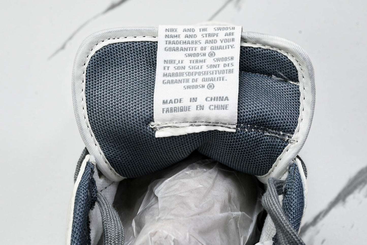 Travis Scott AJ1 Low x Stussy 'Grey White' (Custom)