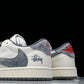 Travis Scott AJ1 Low x Stussy 'Grey White' (Custom)