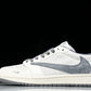 Travis Scott AJ1 Low x Stussy 'Grey White' (Custom)
