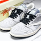 Travis Scott AJ1 Low x Stussy 'Silver Grey' (Custom)