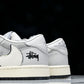 Travis Scott AJ1 Low x Stussy 'Silver Grey' (Custom)