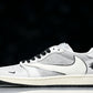 Travis Scott AJ1 Low x Stussy 'Silver Grey' (Custom)