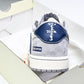 Travis Scott AJ1 Low x Supreme 'Grey Navy' (Custom)