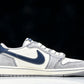 Travis Scott AJ1 Low x Supreme 'Grey Navy' (Custom)