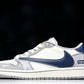 Travis Scott AJ1 Low x Supreme 'Grey Navy' (Custom)