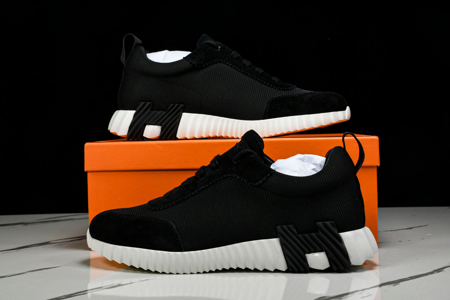 Нermès Bouncing Sneaker 'Noir Blanc'