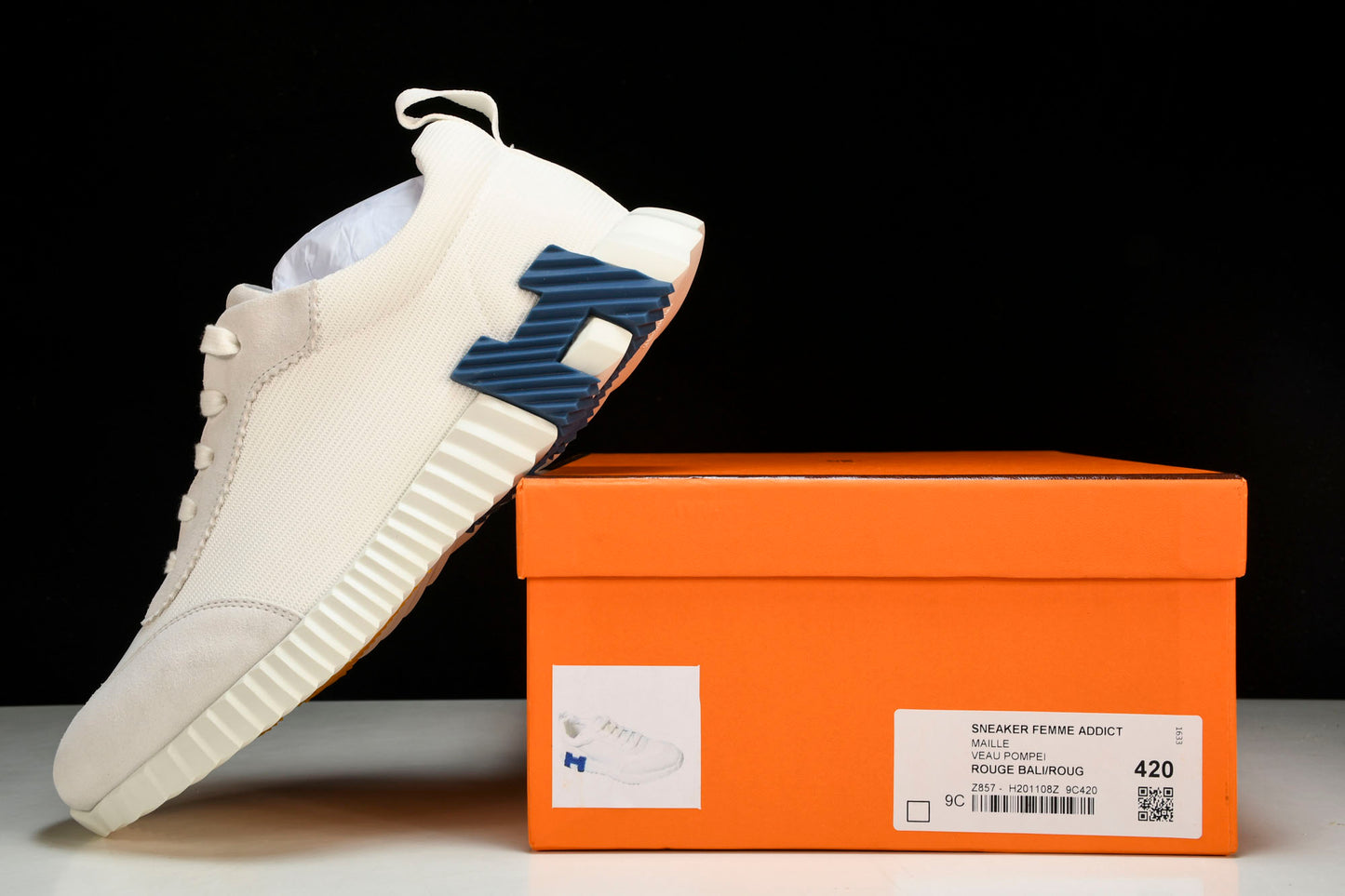 Нermès Bouncing Sneaker 'Blanc Bleu'