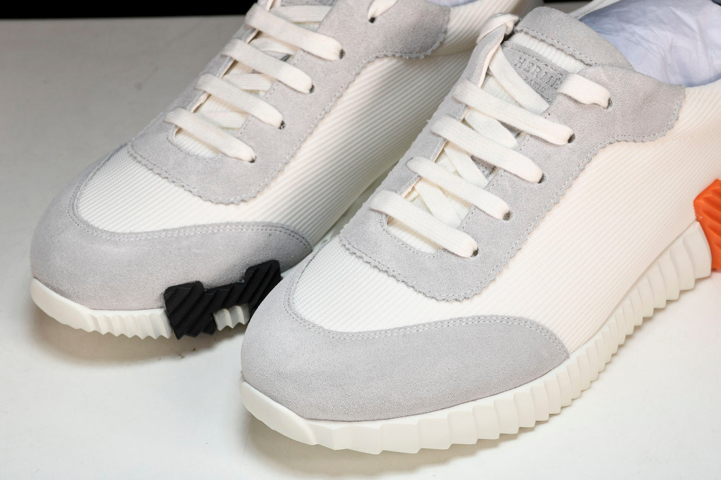 Нermès Bouncing Sneaker 'Blanc Orange Gris'